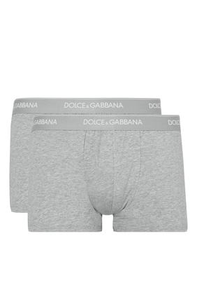 Logo Waistband Boxers, Pack of Two